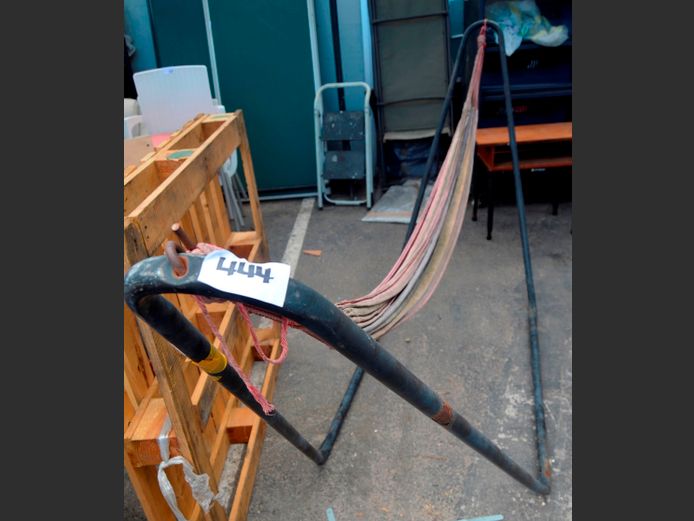 HAMMOCK ON STAND, 290cm Long [Rusty]