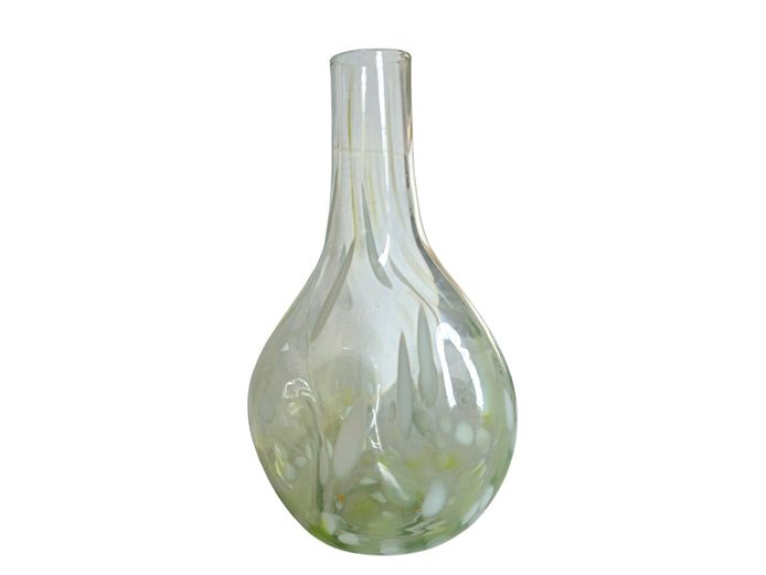 Organic Murano-Style Art Glass Solifleur Vase with Murrine Inclusions