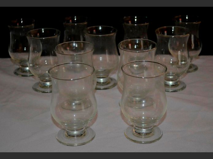 SET OF 11 SHERRY GLASSES
