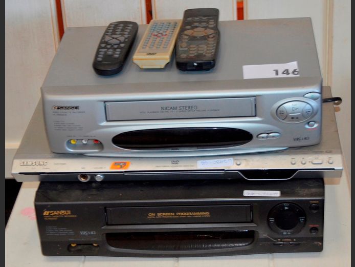 SAMSUNG DVD PLAYER & 2 x VCR's [Untested]