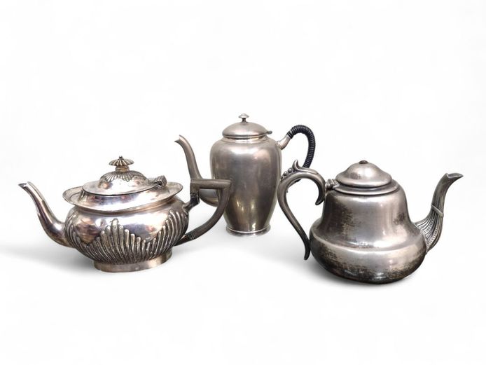 Antique Silver Plated Teapots