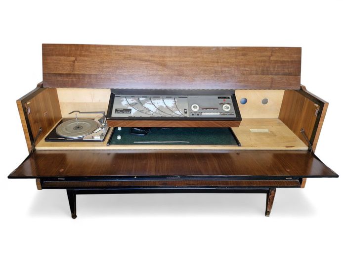Philips Vintage Radiogram Console with Turntable