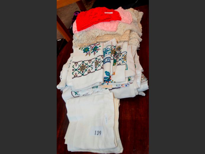 CROCHETED TABLECLOTHS, SCATTER CUSHION COVERS, etc
