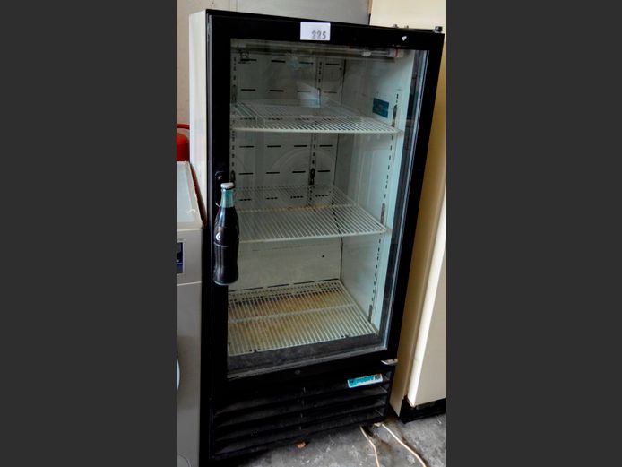 HUSKY SINGLE DOOR GLASS FRONT COOLDRINK FRIDGE, 60 x 58 x 135cm [Getting cold]