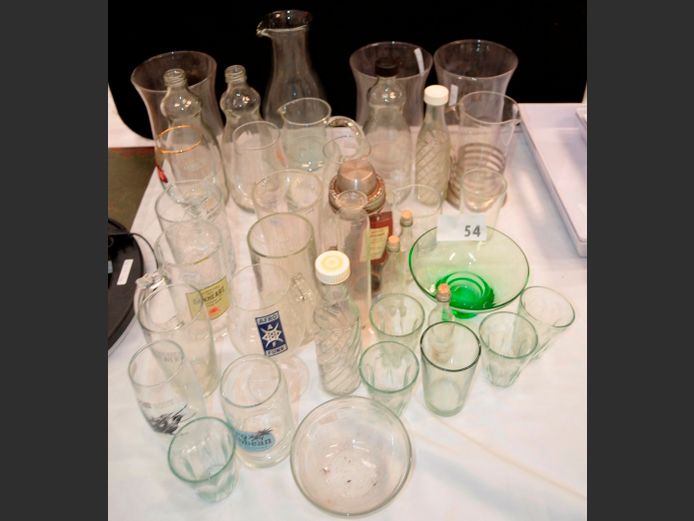 CARAFES, WINE GLASSES, BEER STEINS, BOWLS, Etc