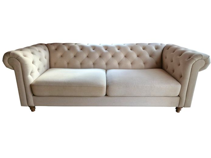 Block & Chisel 3-Seater Chesterfield-Style Sofa