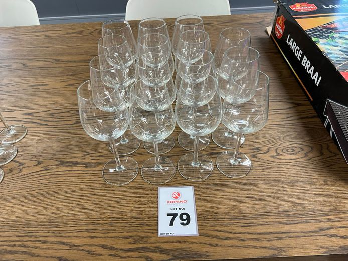 Lot wine glasses