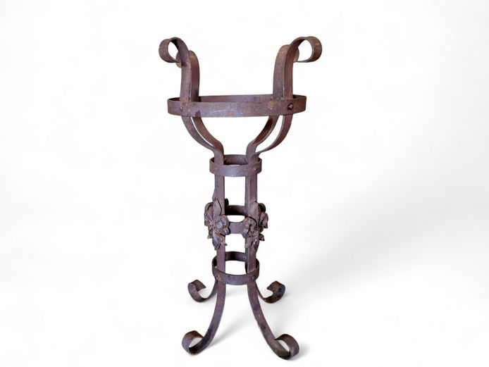 Vintage Rustic Wrought Iron Umbrella Stand