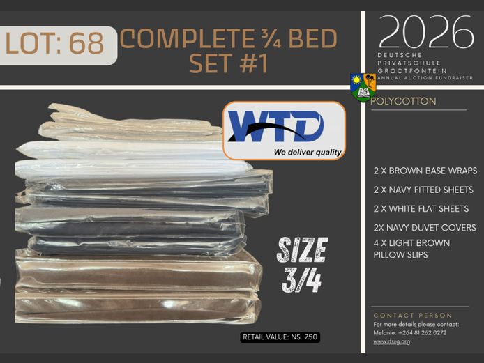 DEUTSCHE PRIVATSCHULE GROOTFONTEIN | COMPLETE ¾ BED SET #1