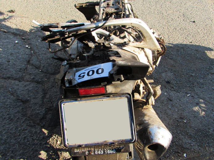 2015 White BMW R 1200 RT - SCRAP 55511