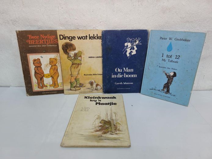Set of 5 Vintage Afrikaans Children's Books - Daan Retief Uitgewers