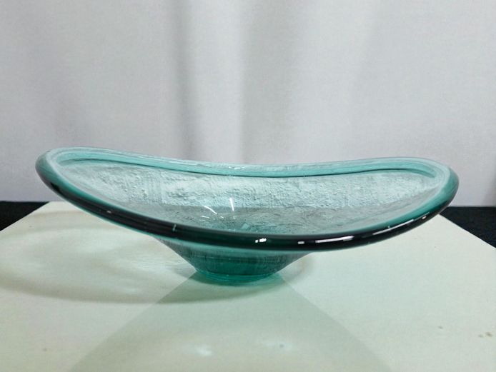 Vintage Danish Art Glass Bowl "Selandia" Style