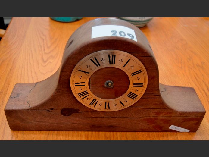 SLEEPERWOOD MANTLE CLOCK, 38.5 x 7.5 x 21cm [No hands, condition unknown]