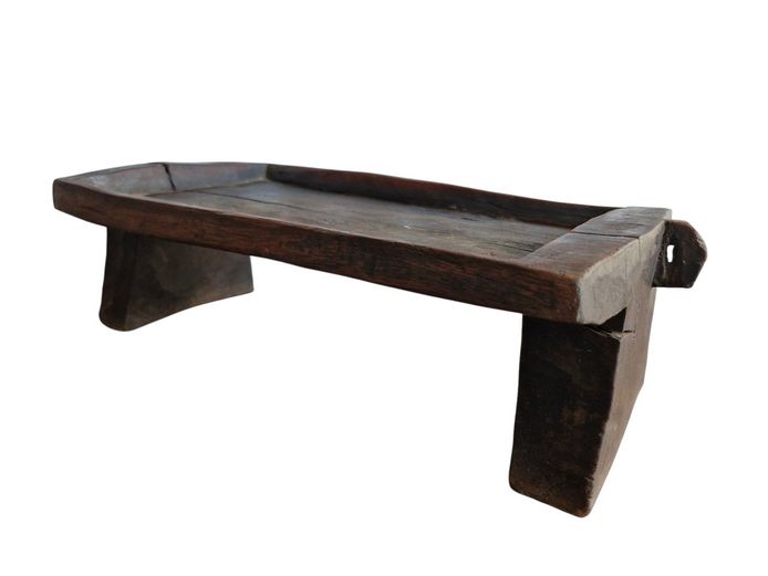 Early 20th Century Ethiopian Hand Carved Coffee Tray