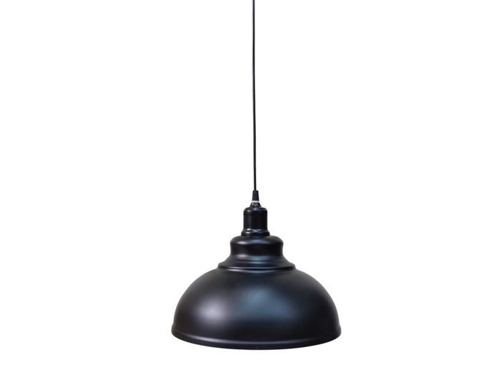 Industrial Matte Black Metal Pendant Light Shade