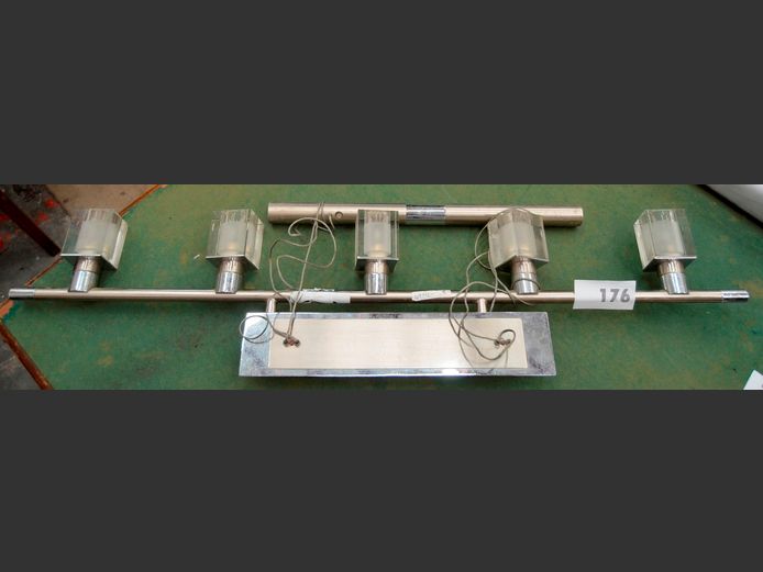 CHROME & ACRYLIC CEILING LIGHT