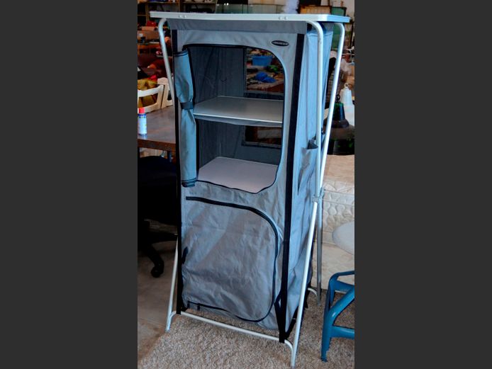 LEISUREQUIP CAMPING CUPBOARD, 66 x 52 x 141cm