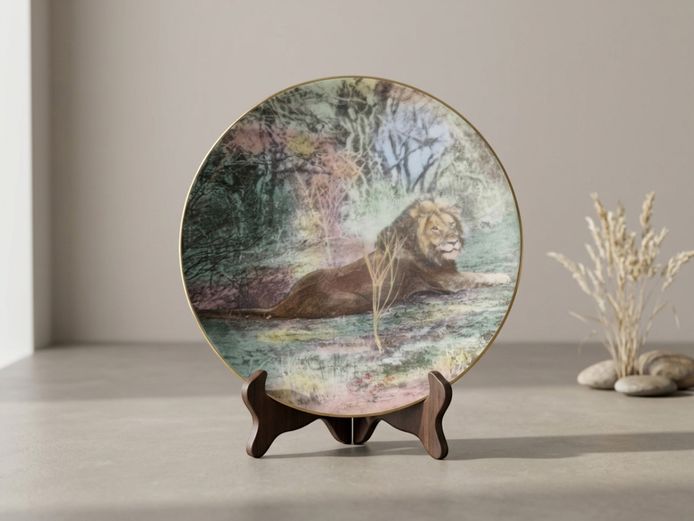 Royal Doulton "African Game Reserve" African Series Collector Plate - Lion