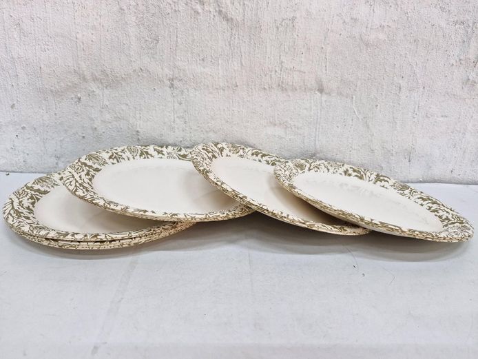 Vintage Style Patterned Disposable Paper Plates Pack