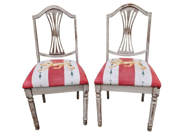 Pair of Swedish Gustavian Style Chairs