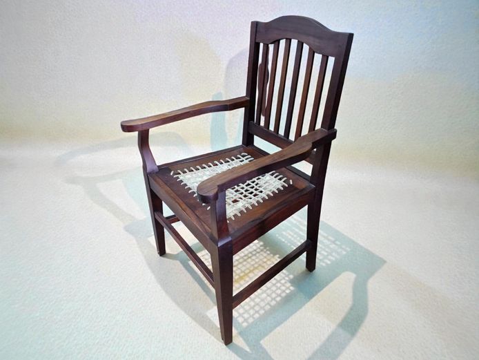 Antique Cape Stinkwood Riempie Armchair