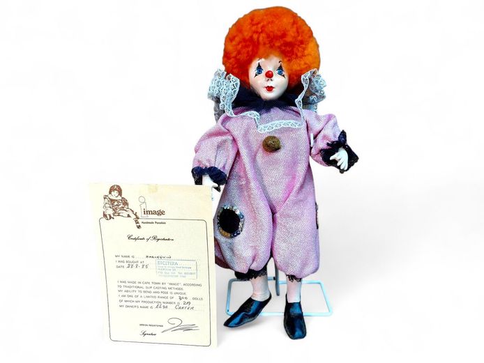 1985 "Harlequin" No. 219/300 Porcelain Doll