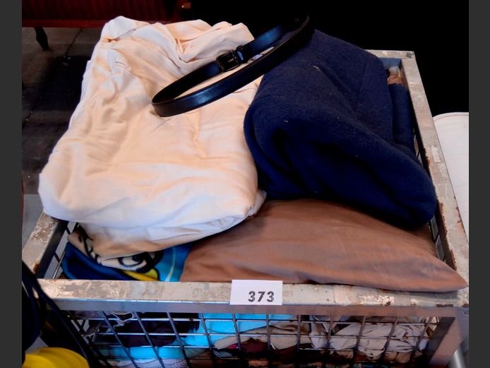 BLANKETS, PILLOWS, CURTAINS, etc [Excl. bin]