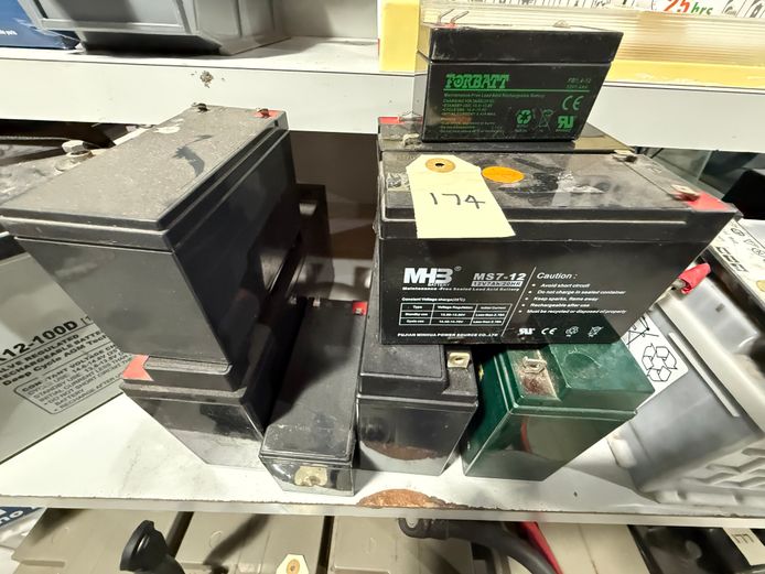 Lot of 12v Batteries 