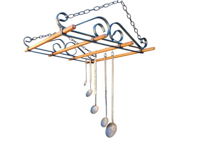 Vintage Hanging Pot/Kitchen Utensils Rack