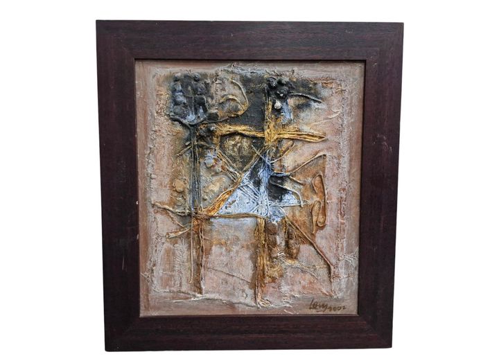 Contemporary Mixed Media Abstract Painting by Levy (2003)