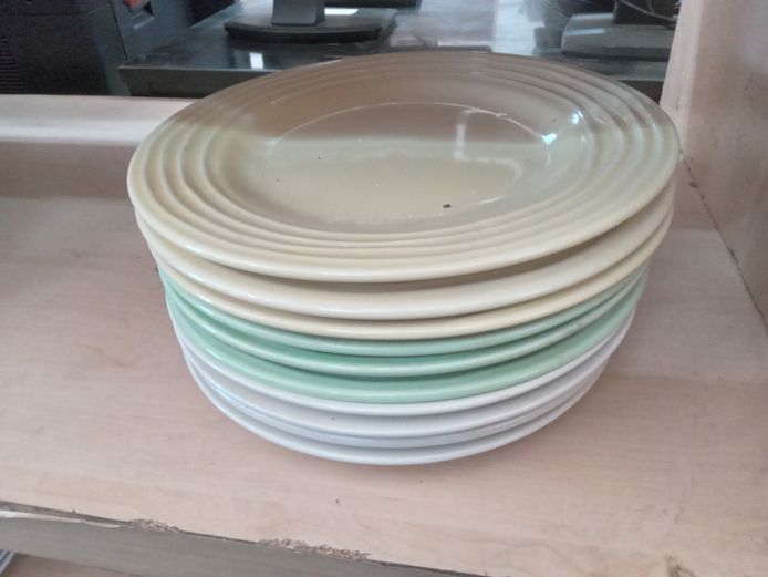 Assorted dinner plates