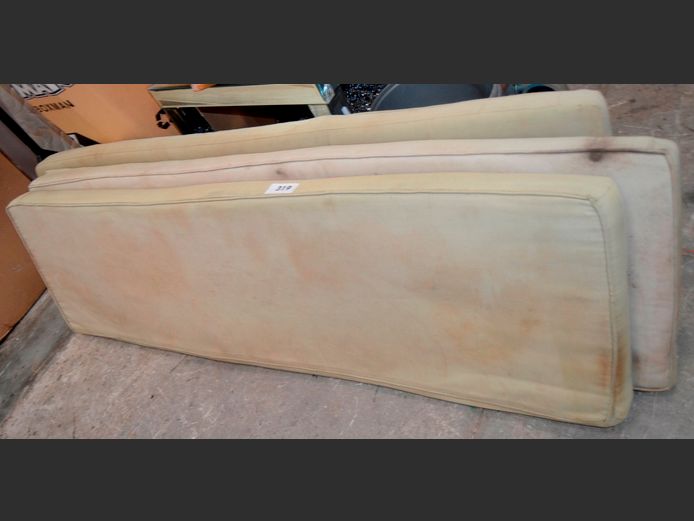LOT OF 3: PATIO BENCH CUSHIONS [Filthy]