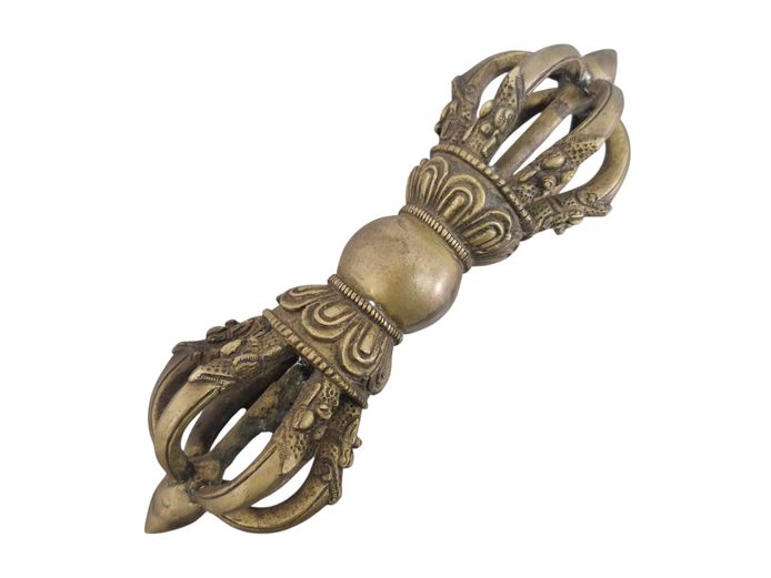 20th Century Tibetan Buddhist Vajra Dorje Ritual Sceptre