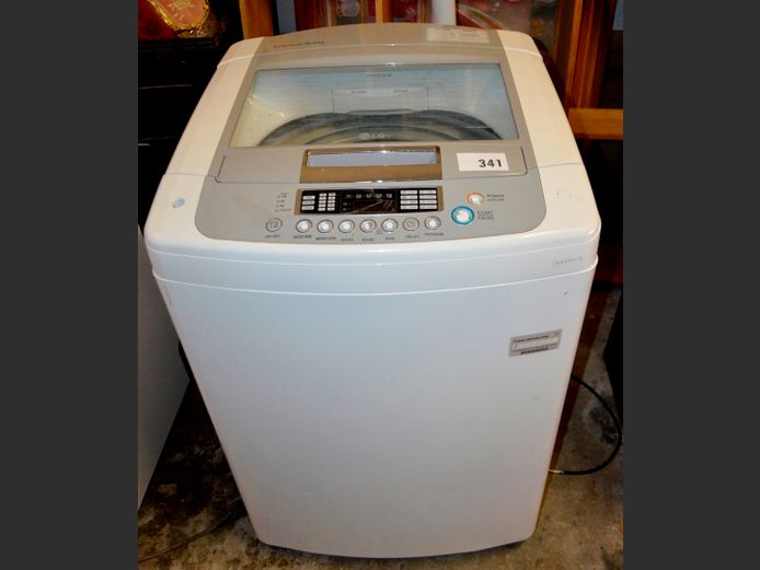 LG 16kg TURBO DRUM TOP LOADING WASHING MACHINE [Switches on, when tested] [#: 403570813]