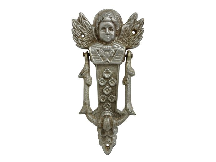 Vintage Cast Iron Cherub Door Knocker
