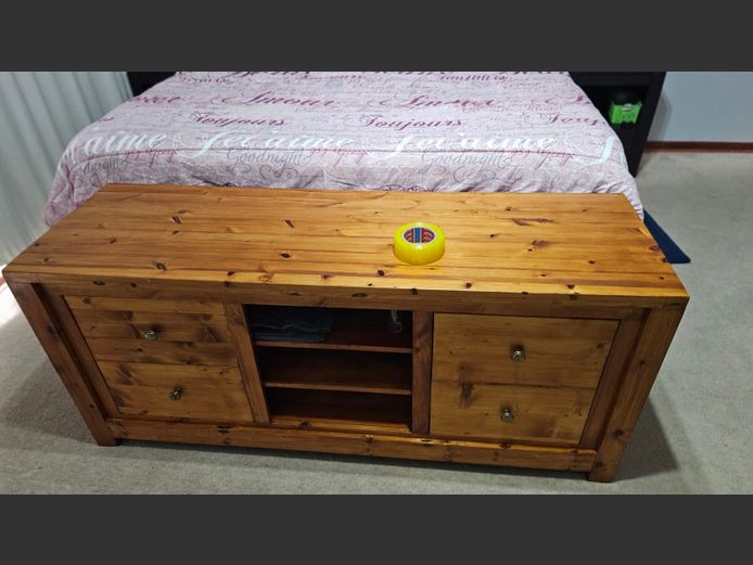 Wooden Cabinet With 4 Drawers