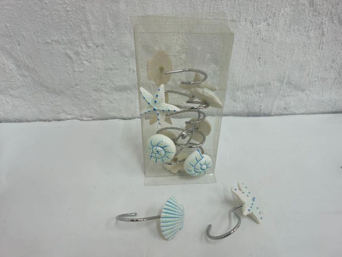 Assorted Starfish & Seashell Hook Rings 
