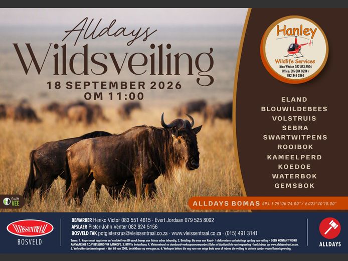 HANLEY WILDLIFE SERVICES WILDSVEILING