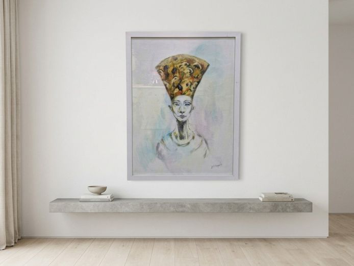 Contemporary Mixed Media Egyptian Portraiture by JR Margolis