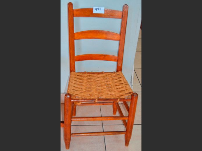 OAK CHAIR WITH ROPE SEAT