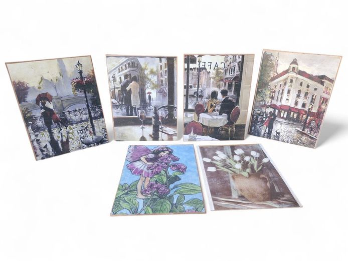 Decoupage on Hardboard Pictures