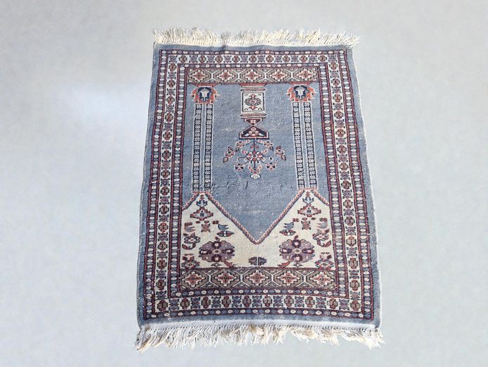 Small Vintage Hand-Knotted Persian Rug