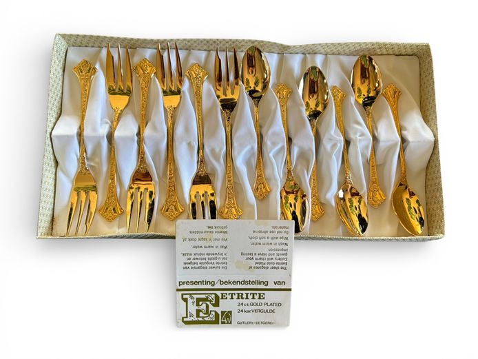 Eetrite 24ct Gold Plated Cutlery Set (Boxed)