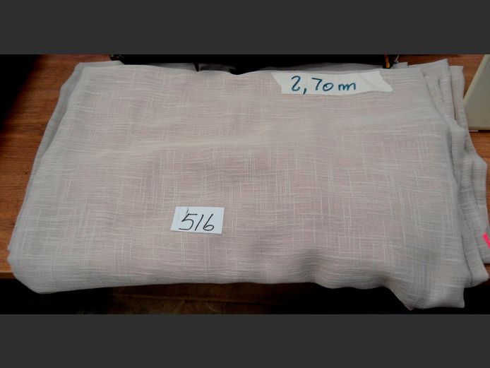 PAIR BEIGE CURTAINS