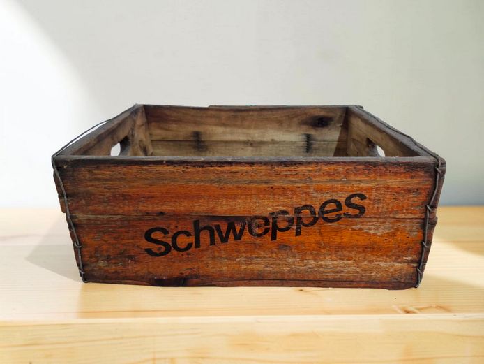 Vintage Schweppes Wooden Delivery Crate – Roodepoort Lumber & Box Co.