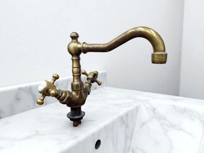 Vintage Solid Brass Dual-Tap Mixer