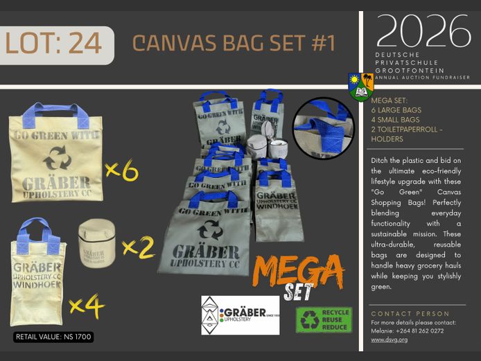 DEUTSCHE PRIVATSCHULE GROOTFONTEIN | CANVAS BAG SET #1