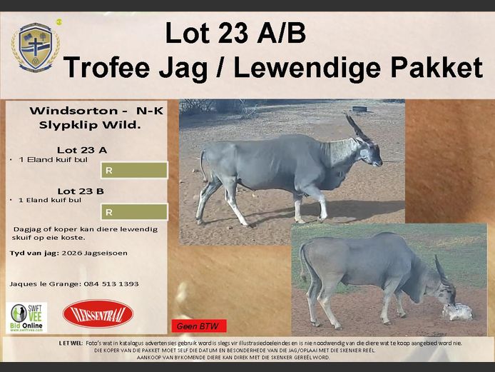 Trofee Jag / Lewendige Pakket