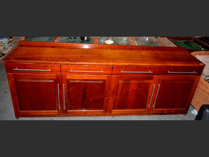 IMBUIA 4-DOOR, 4-DRAWER SIDEBOARD, 240 x 51 x 94cm