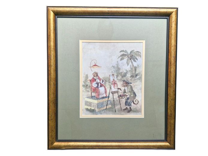 Vintage Victorian Themed Human-Like Monkeys